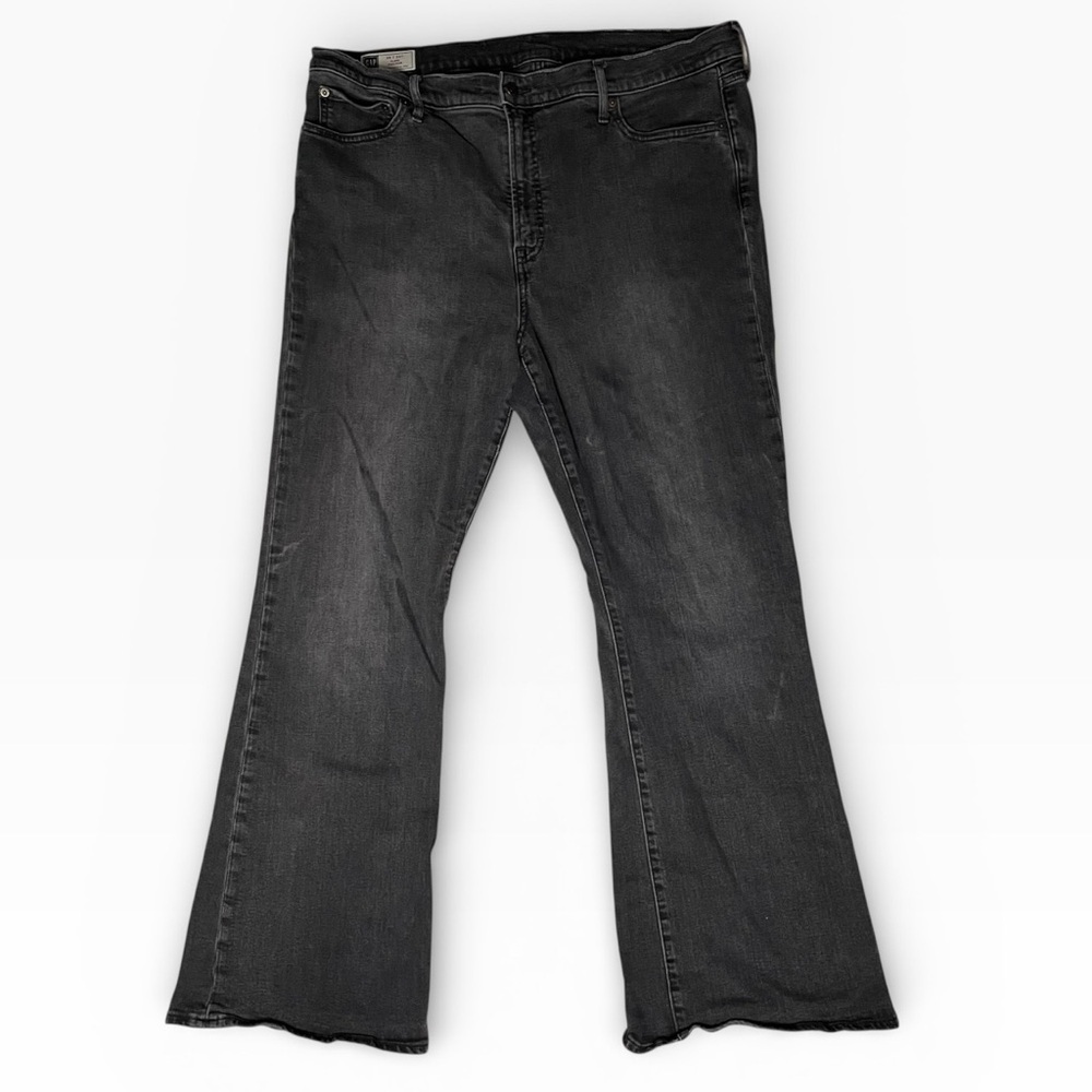 GAP High Rise Flare Jeans Women’s 35x20R Black